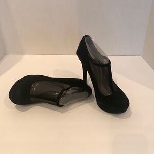 Bakers Kaley Black Faux Suede Shoes